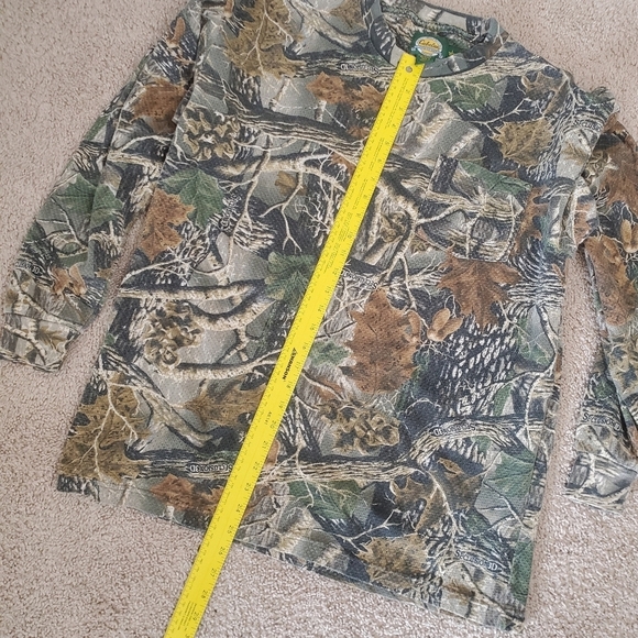 Cabelas Camouflage Long Sleeve Shirt Mens Large Crewneck Cotton Blend - Picture 7 of 8